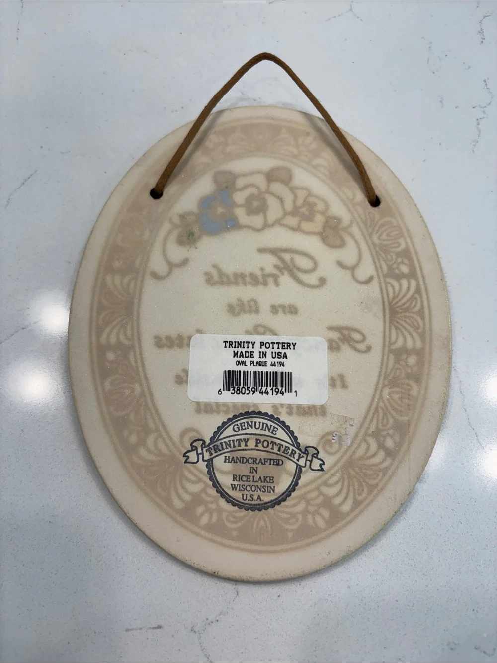 Trinity Pottery cream oval